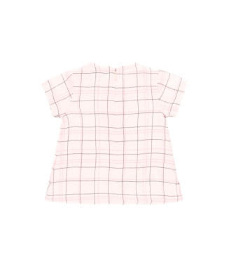 Boboli  βρεφικό Φόρεμα ροζ καρό