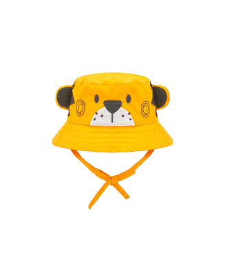Boboli καπέλο bucket κίτρινο τίγρης