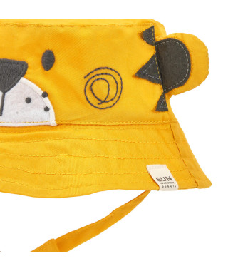 Boboli καπέλο bucket κίτρινο τίγρης