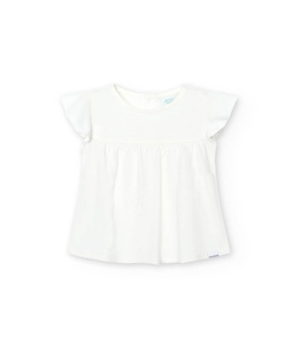 Boboli μπλούζα μικρό κορίτσι άσπρη basic