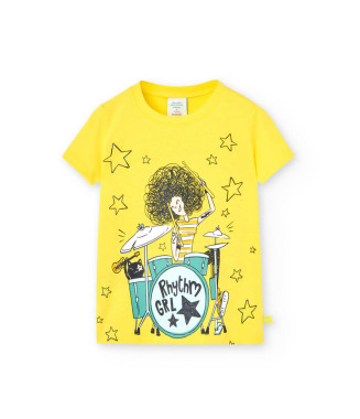 Boboli μπλούζα basic μεγάλο κορίτσι κίτρινη rythm girl
