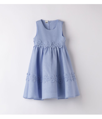 iDO φόρεμα μικρό κορίτσι γαλάζιο λινό