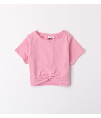 iDO μπλούζα μεγάλο κορίτσι ροζ κόμπος